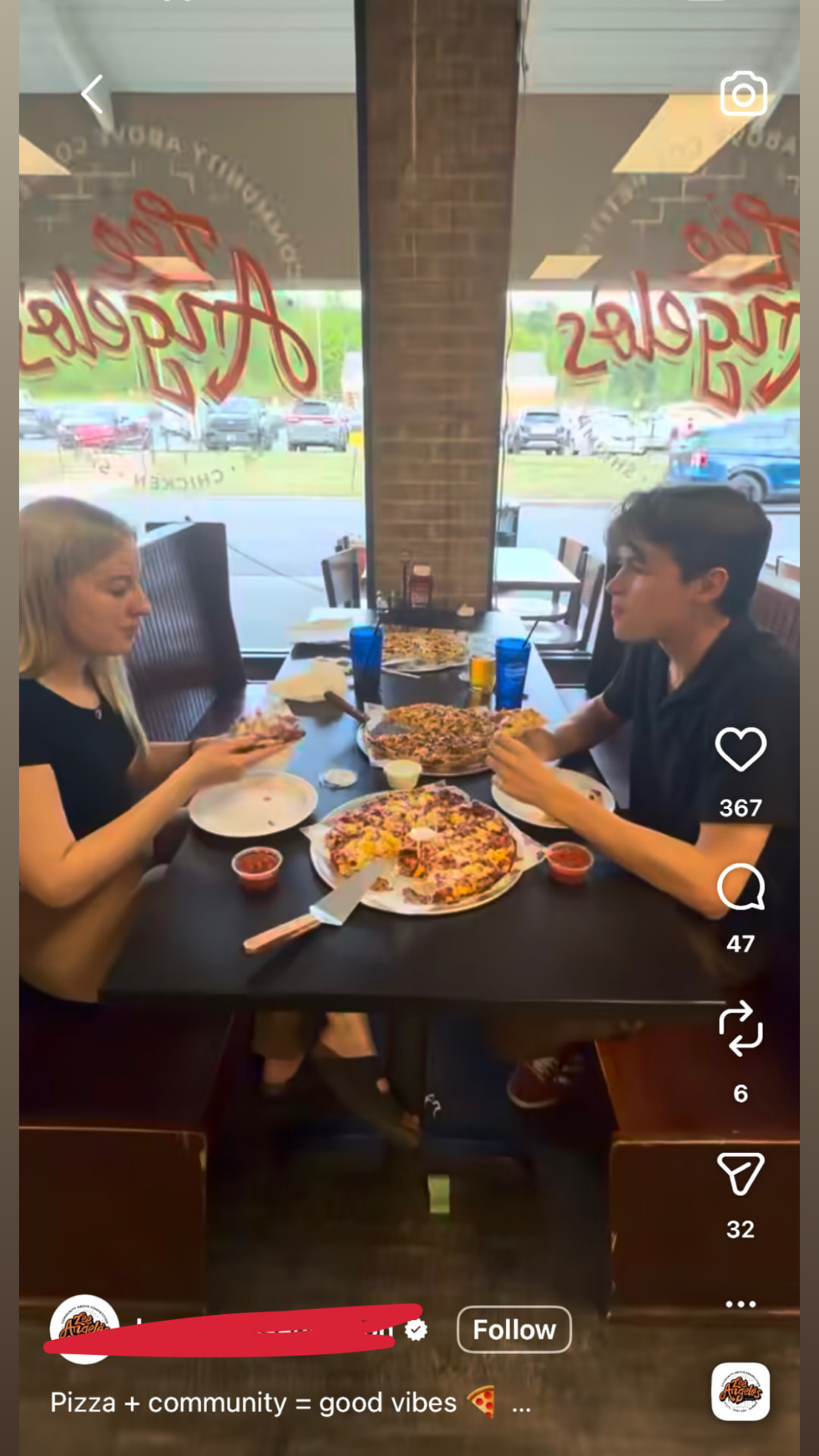 Local pizza shop campaign