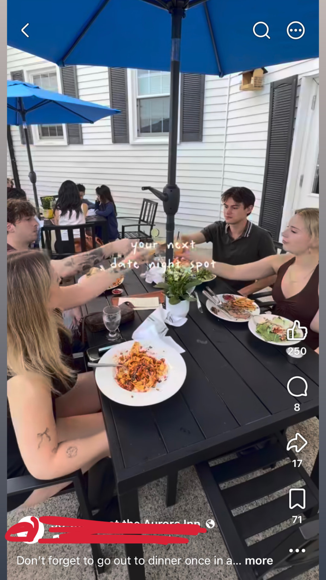 Restaurant patio social media campaign